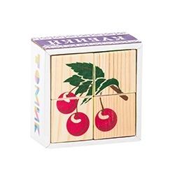 Кубики Фрукты-ягоды 4 шт